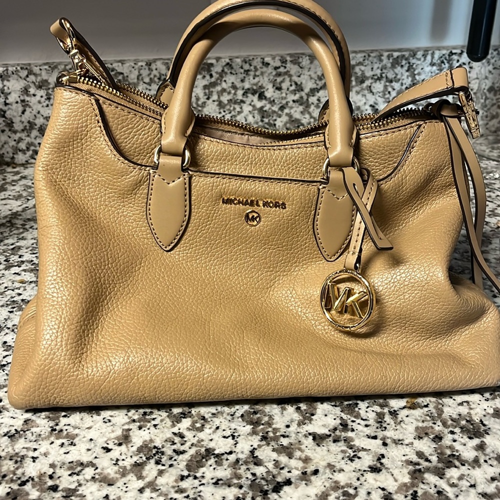 Tan Michael Kors Satchel